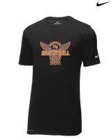 Marine City HS Boys Basketball Nothing But Net - Mens Nike Cotton Poly Tee