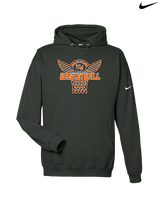 Marine City HS Boys Basketball Nothing But Net - Nike Club Fleece Hoodie