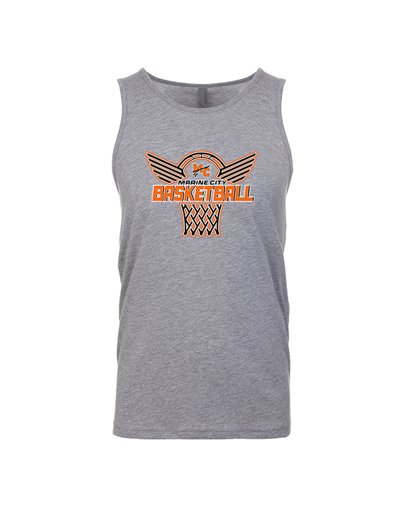 Marine City HS Boys Basketball Nothing But Net - Tank Top