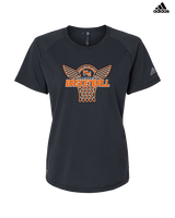 Marine City HS Boys Basketball Nothing But Net - Womens Adidas Performance Shirt