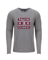 Mark Keppel HS Boys Soccer Stamp - Tri-Blend Long Sleeve