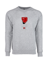 Marshall HS Softball Glove - Crewneck Sweatshirt