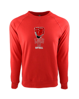 Marshall HS Softball Glove - Crewneck Sweatshirt