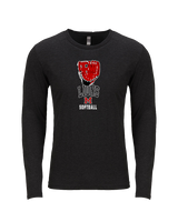 Marshall HS Softball Glove - Tri-Blend Long Sleeve