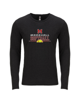 Marshall HS Softball Leave It - Tri-Blend Long Sleeve
