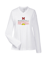 Marshall HS Softball Leave It - Womens Performance Longsleeve