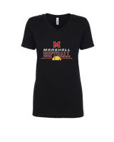 Marshall HS Softball Leave It - Womens Vneck