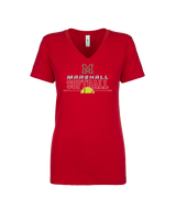 Marshall HS Softball Leave It - Womens Vneck