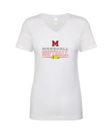 Marshall HS Softball Leave It - Womens Vneck