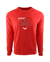 Marshall HS Softball Plate 2 - Crewneck Sweatshirt