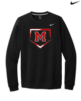 Marshall HS Softball Plate 2 - Mens Nike Crewneck