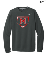Marshall HS Softball Plate 2 - Mens Nike Crewneck