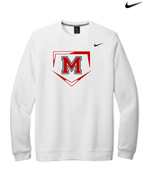 Marshall HS Softball Plate 2 - Mens Nike Crewneck