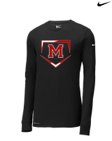 Marshall HS Softball Plate 2 - Mens Nike Longsleeve