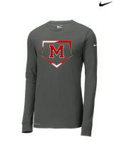 Marshall HS Softball Plate 2 - Mens Nike Longsleeve