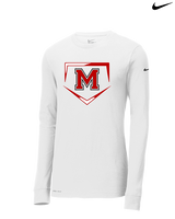 Marshall HS Softball Plate 2 - Mens Nike Longsleeve