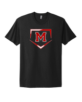 Marshall HS Softball Plate 2 - Mens Select Cotton T-Shirt