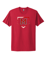 Marshall HS Softball Plate 2 - Mens Select Cotton T-Shirt