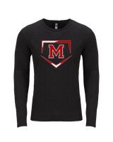 Marshall HS Softball Plate 2 - Tri-Blend Long Sleeve