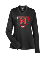 Marshall HS Softball Plate 2 - Womens Performance Longsleeve