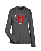 Marshall HS Softball Plate 2 - Womens Performance Longsleeve