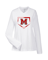 Marshall HS Softball Plate 2 - Womens Performance Longsleeve