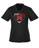 Marshall HS Softball Plate 2 - Womens Performance Shirt