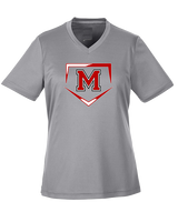 Marshall HS Softball Plate 2 - Womens Performance Shirt