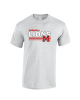 Marshall HS Softball Stripes - Cotton T-Shirt