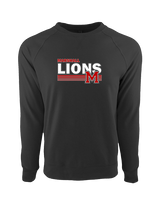 Marshall HS Softball Stripes - Crewneck Sweatshirt