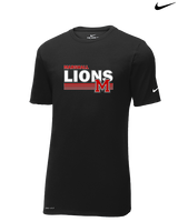 Marshall HS Softball Stripes - Mens Nike Cotton Poly Tee