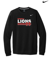 Marshall HS Softball Stripes - Mens Nike Crewneck