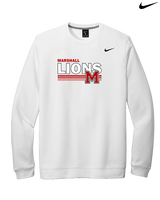 Marshall HS Softball Stripes - Mens Nike Crewneck