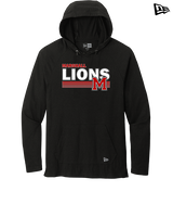 Marshall HS Softball Stripes - New Era Tri-Blend Hoodie
