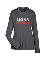 Marshall HS Softball Stripes - Womens Performance Longsleeve