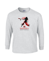 Marshall HS Softball Swing 2 - Cotton Longsleeve