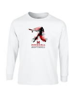Marshall HS Softball Swing 2 - Cotton Longsleeve