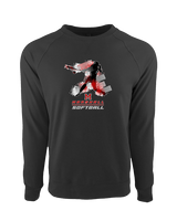Marshall HS Softball Swing 2 - Crewneck Sweatshirt