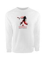 Marshall HS Softball Swing 2 - Crewneck Sweatshirt