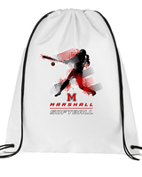 Marshall HS Softball Swing 2 - Drawstring Bag