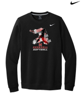 Marshall HS Softball Swing 2 - Mens Nike Crewneck