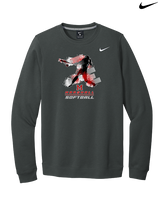 Marshall HS Softball Swing 2 - Mens Nike Crewneck