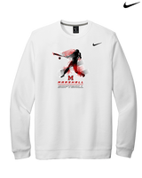 Marshall HS Softball Swing 2 - Mens Nike Crewneck