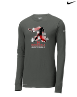 Marshall HS Softball Swing 2 - Mens Nike Longsleeve