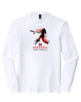 Marshall HS Softball Swing 2 - Tri-Blend Long Sleeve