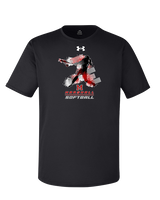 Marshall HS Softball Swing 2 - Under Armour Mens Team Tech T-Shirt
