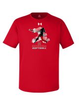 Marshall HS Softball Swing 2 - Under Armour Mens Team Tech T-Shirt