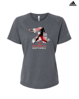 Marshall HS Softball Swing 2 - Womens Adidas Performance Shirt