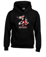 Marshall HS Softball Swing 2 - Youth Hoodie