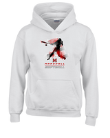 Marshall HS Softball Swing 2 - Youth Hoodie